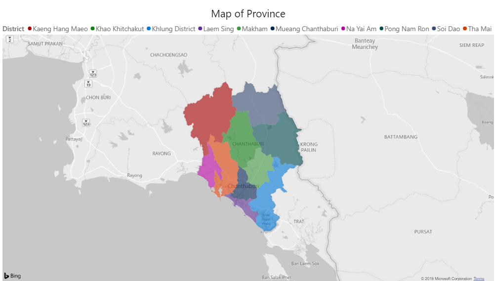 Map of Chanthaburi